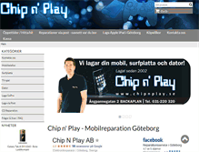 Tablet Screenshot of chipnplay.se